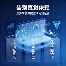 石家庄建站-告别直觉依赖：三步学会数据驱动网站运营