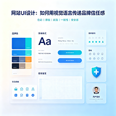栾城建站-网站UI设计：如何用视觉语言传递品牌信任感